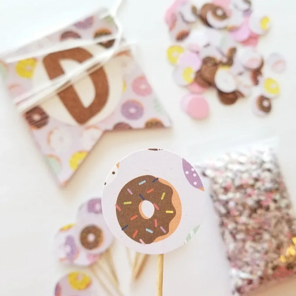 Donut Grow Up Banner Set | Donut Birthday Party | Two Sweet Birthday